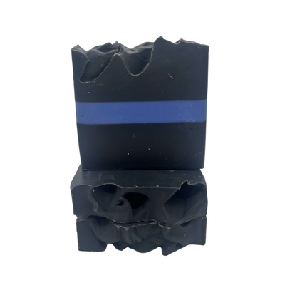 Thin Blue Line Charcoal Artisan Soap